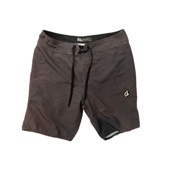 Volcom Charcoal Gray Flat Front Shorts Mens W 31 - Picture 1 of 3